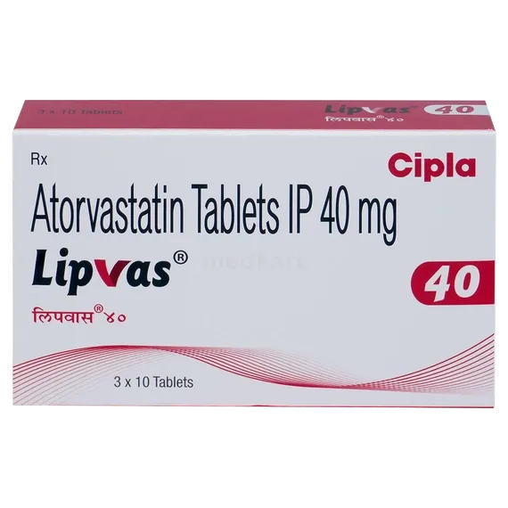 lipvas 40 tablet 10's
